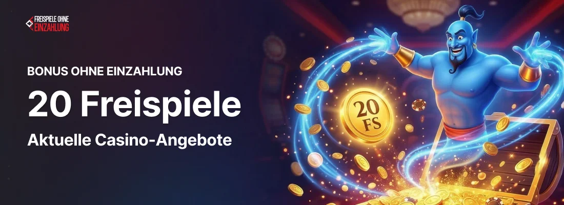 20 Freispiele ohne Einzahlung in Online Casinos
